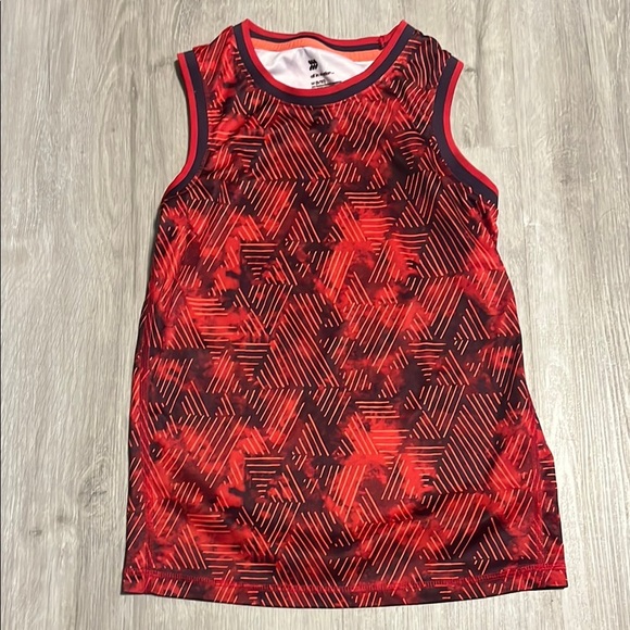 All in Motion Red Patterned Kids Tank Top - Picture 1 of 2